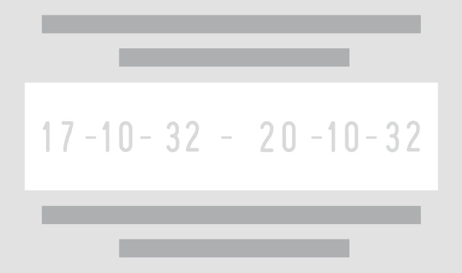 Piastra di Testo per Trodat Professional Doppio Datario 5466/PL - 56 x 33 mm - 2+2 righe