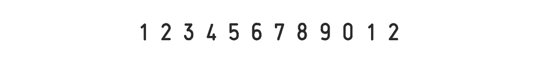 Trodat Classic 15312 Numeratore - 3 mm - 12 colonne
