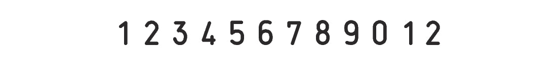 Trodat Classic 15412 Numeratore - 4 mm - 12 colonne