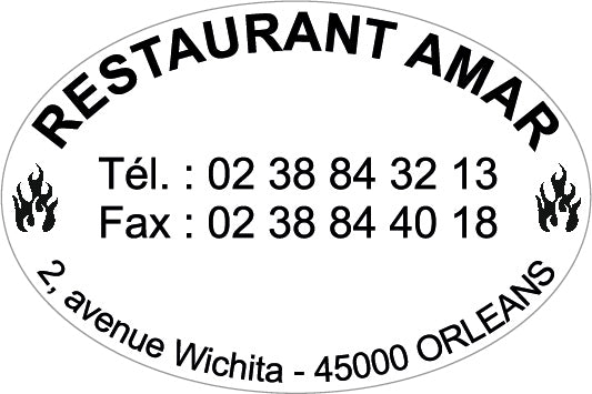 Piastra di Testo per Trodat Printy 44045 - 45 x 30 mm - 5 righe