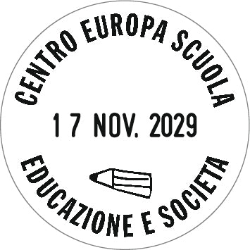 Piastra di Testo per Trodat Printy Datario 46130 - 30 mm Ø - 2+2 righe