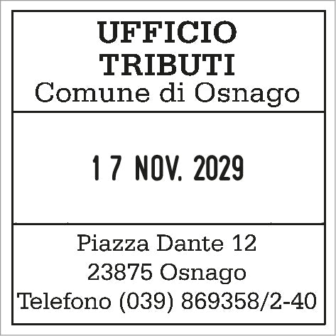 Piastra di Testo per Trodat Printy Datario 4724 - 40 x 40 - 3+3 righe