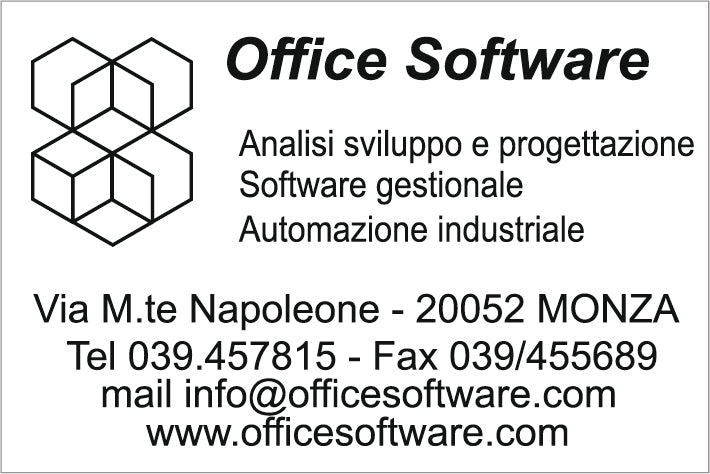 Piastra di Testo per Trodat Professional 5274 - 60 x 40 mm - 9 righe