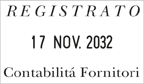 Piastra di Testo per Trodat Professional Datario 5430 - 41 x 24 mm - 1+1 righe
