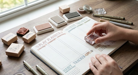 Come usare i timbri nel bullet journal e planner
