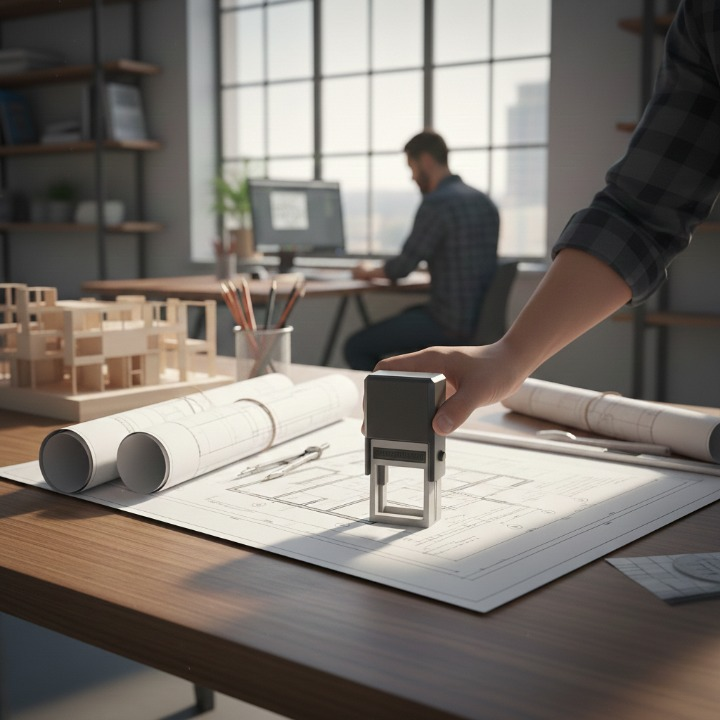 Timbri per studi tecnici e architetti: soluzioni pratiche